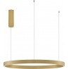 Astra LED 80cm 3000K brushed gold modern round pendant lamp