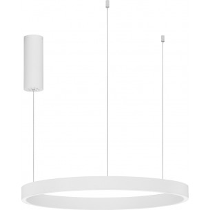 Astra LED 60cm 3000K white modern round pendant lamp