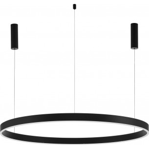 Gemma LED 120cm black pendant modern round lamp