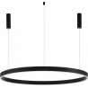 Gemma LED 120cm black pendant modern round lamp