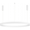 Gemma LED 120cm white modern round pendant lamp