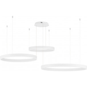 Gemma LED 60-100cm white modern 3-points pendant lamp