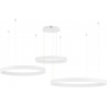Lampy okręgi. Duża Lampa wisząca nowoczesna Gemma LED 60-100cm biała do salonu, jadalni i sypialni
