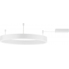 Lampy okręgi. Duży Plafon nowoczesny Gemma LED 60cm biały do salonu, jadalni i sypialni