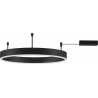 Gemma LED 60cm black modern ceiling lamp