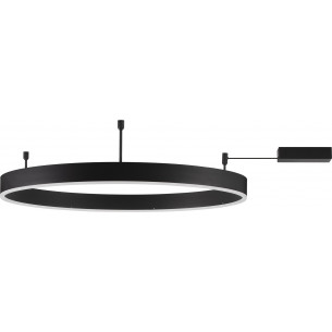 Gemma LED 80cm black modern ceiling lamp