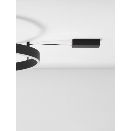 Plafon nowoczesny Gemma LED 80cm czarny