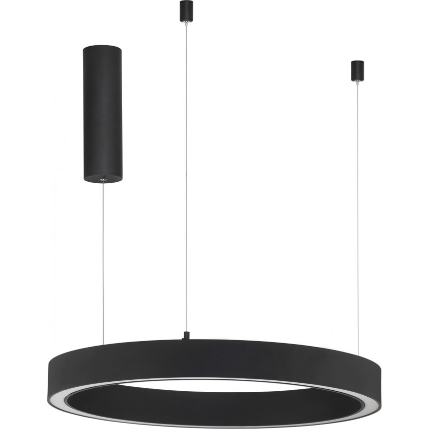 Lampa wisząca okrągła nowoczesna Astra LED 60cm 3000K 40W czarna