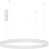 Lampy minimalistyczne. Lampa wisząca okrągła nowoczesna Nina LED 100cm 3000K biała do salonu i jadalni