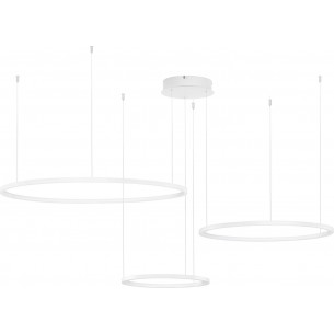 Hall LED white 3 circles modern pendant lamp