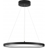 Lampy stylowe. Duża Lampa wisząca nowoczesna ściemniana Tiviti LED 60cm 3000K czarna do salonu, jadalni i holu