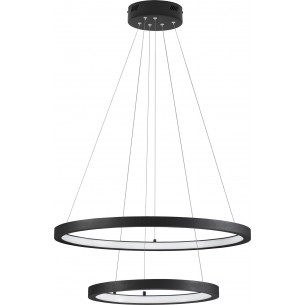 Tiviti LED 40-60cm 3000K black modern dimmable pendant lamp