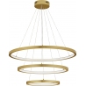 Lampy glamour. Duża Lampa wisząca nowoczesna ściemniana Tiviti LED 40-80cm 3000K złoty mosiądz do salonu, jadalni i holu