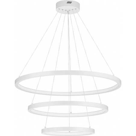 Lampy stylowe. Duża Lampa wisząca nowoczesna ściemniana Tiviti LED 40-80cm 3000K biała do salonu, jadalni i holu