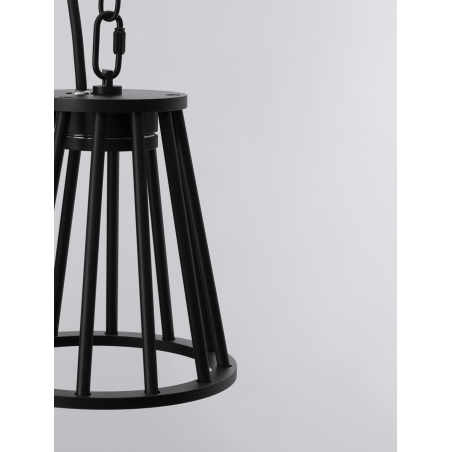 Lampy zewnętrzne. Lampa ogrodowa wisząca Rissa LED 3000K 18cm czarna na patio i pergolę