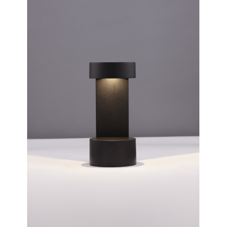 Lampy zewnętrzne. Lampa ogrodowa nowoczesna Mira LED 19,5cm 3000K czarna