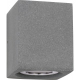 Ezra LED 3000K grey outdoor concrete wall lamp