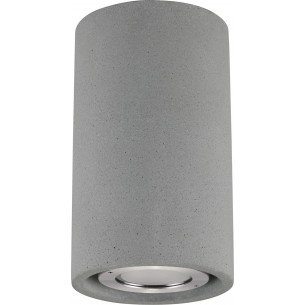 Ezra LED 9cm 3000K grey outdoor concrete ceiling lamp