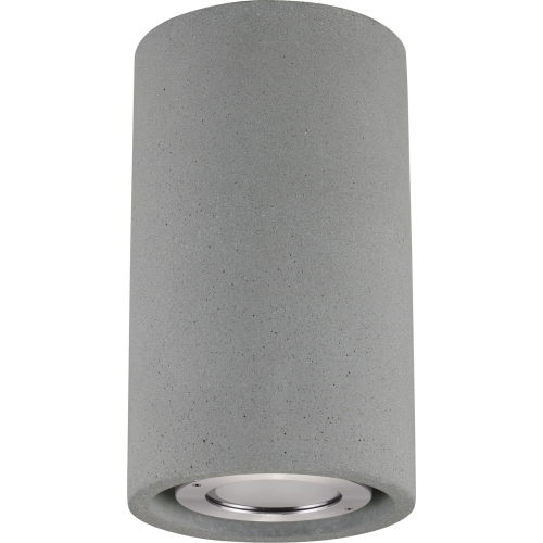 Lampy loft. Plafon zewnętrzny betonowy Ezra LED 9cm 3000K szary