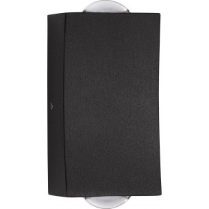 Weis LED 3000K black outdoor up-down wall lamp