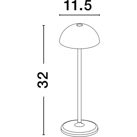 Lampy ogrodowe. Lampa zewnętrzna stołowa Lily LED 3000K biała