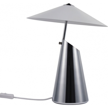 Lampy designerskie. Stylowa i elegancka Lampa stołowa designerska Taido chromowana DFTP