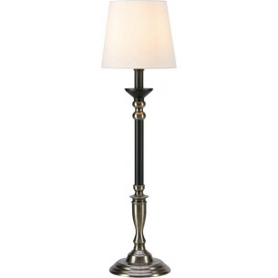 Gent white&amp;black&amp;steel table lamp with shade Markslojd