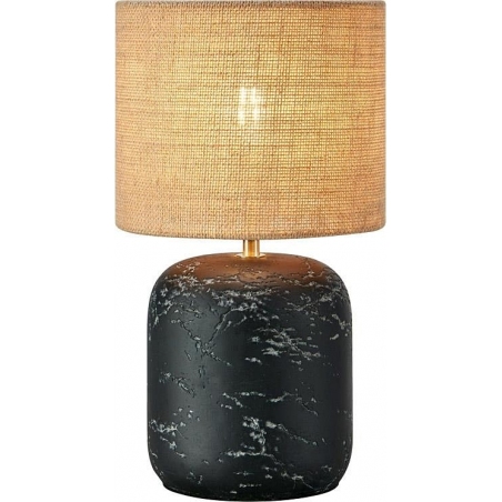 Lampy na komodę. Lampa stołowa japandi Montagna 32cm naturalny/czarny Markslojd
