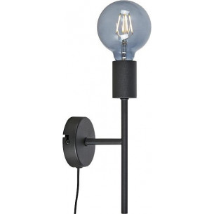 Cielo black loft wall lamp with plug Markslojd