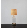Lampy rustykalne. Lampa stołowa szklana podstawa Costero 43cm przeźroczysty/naturalny Markslojd na komodę i parapet