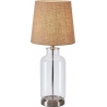 Lampy rustykalne. Lampa stołowa szklana podstawa Costero 61,5cm przeźroczysty/naturalny Markslojd na komodę i parapet