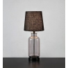 Lampy rustykalne. Lampa stołowa szklana podstawa Costero 61,5cm szkło dymione/czarny Markslojd na komodę i parapet
