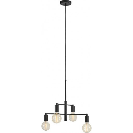 Cielo 50cm black loft 4-light pendant lamp Markslojd