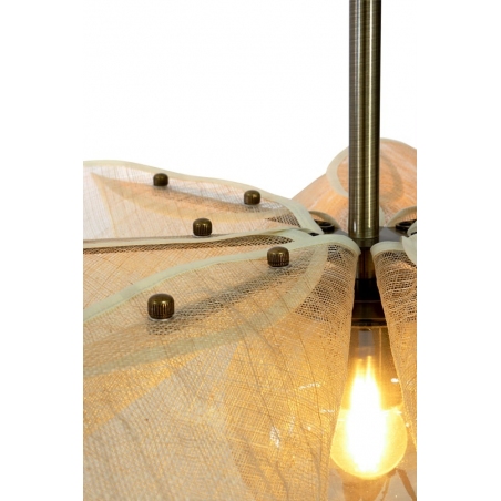 Lampy boho. Lampa wisząca dekoracyjna Styrka 63cm beżowy/bursztynowy Markslojd do salonu i sypialni