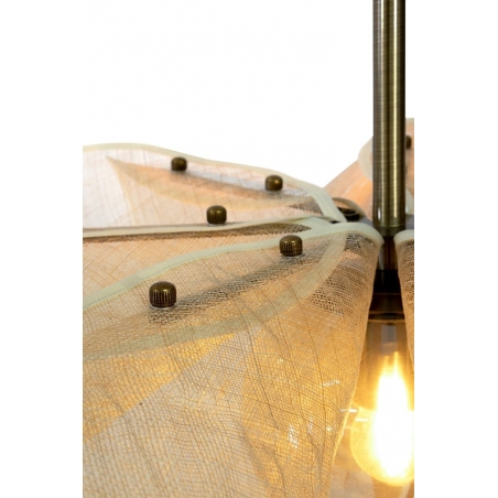 Lampy boho. Lampa wisząca dekoracyjna Styrka 75cm beżowy/bursztynowy Markslojd do salonu i sypialni