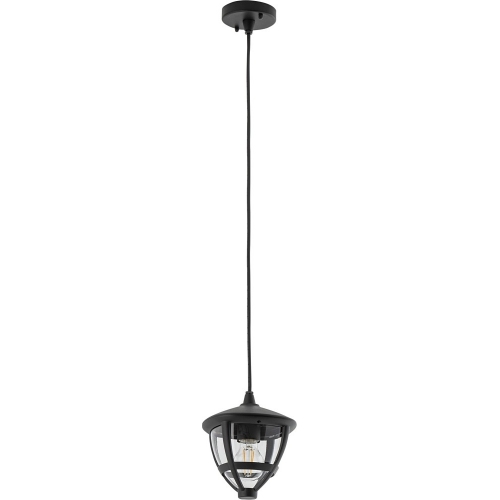 Lampy zewnętrzne retro. Lampa zewnętrzna wisząca latarnia Amelia 17,5cm czarna Nowodvorski na pergolę i patio