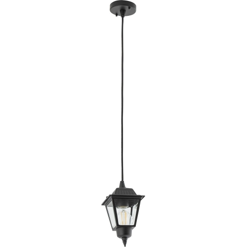 Lampy zewnętrzne retro. Lampa ogrodowa wisząca retro Ana 13cm czarna Nowodvorski na taras i patio