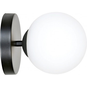 Kalf white&amp;black glass globe wall lamp Emibig