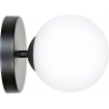 Kalf white&amp;black glass globe wall lamp Emibig