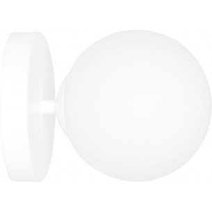 Kalf white glass globe wall lamp Emibig