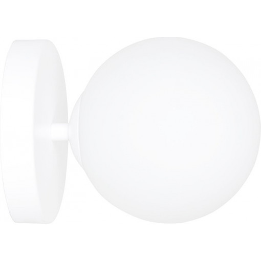 Kalf white glass globe wall lamp Emibig