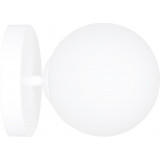 Kalf white glass globe wall lamp Emibig