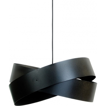 Lampy nowoczesne. Lampa wisząca nowoczesna Tornado II 50cm czarna Zumaline do sypialni i salonu