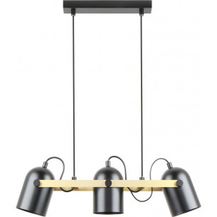 Fati 52.5cm black&amp;gold pendant lamp with spotlights ZumaLine