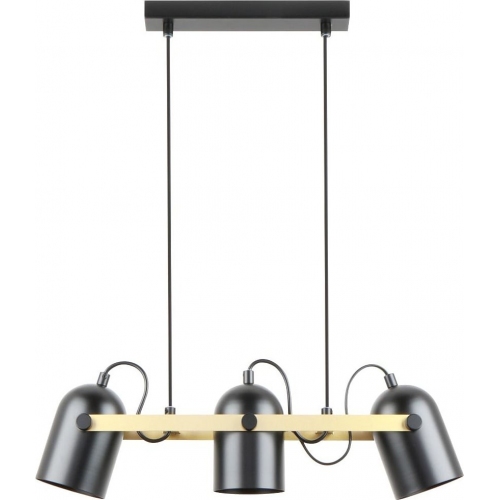 Lampa wisząca z reflektorkami Fati 52,5cm czarno-złota Zumaline