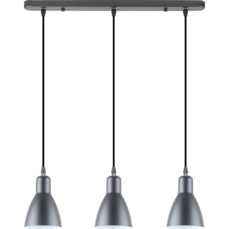 Lampy loft. Lampa wisząca loft na listwie Mora 55cm czarna Zumaline nad stół