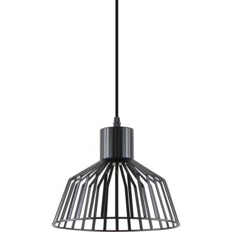 Lampy modern. Lampa wisząca druciana Dolia 24cm czarna Zumaline do sypialni i salonu