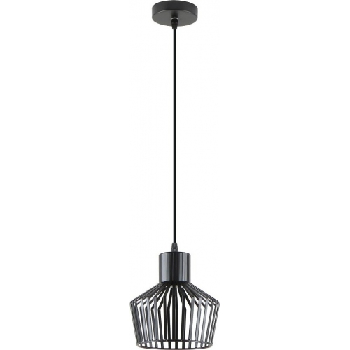 Lampy modern. Lampa wisząca druciana Dolia 18cm czarna Zumaline do sypialni i salonu