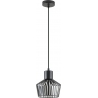 Lampy modern. Lampa wisząca druciana Dolia 18cm czarna Zumaline do sypialni i salonu