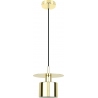 Elegancka Lampa wisząca glamour Sarda 20cm złota Zumaline do kuchni